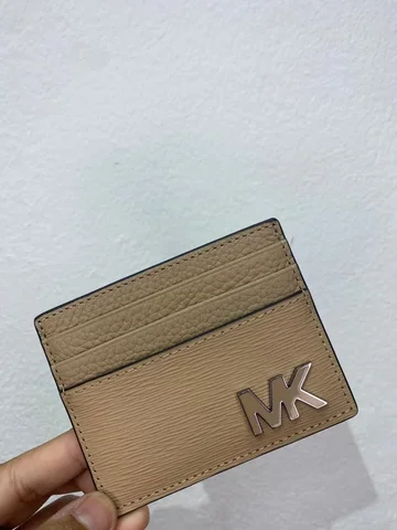 MICHAEL KORS, for men, small card holder, camel brown