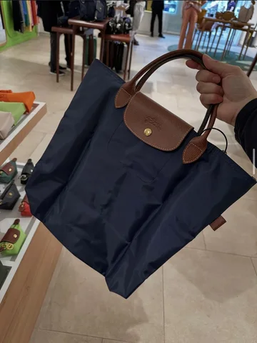 LONGCHAMP, cabas, open top tote bag, navy
