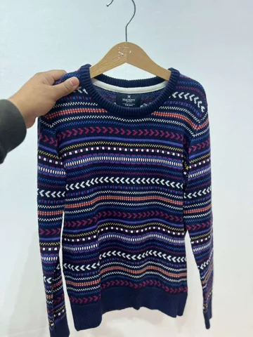 HACKETT, for kids, knitted jumper, multi color stripes  size: 7-8 year