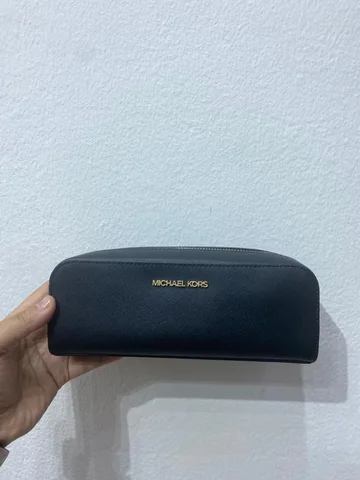 MICHAEL KORS, for ladies, pencil case, coated cotton black
