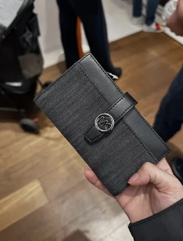 MICHAEL KORS, for ladies, bifold card holder, denim black