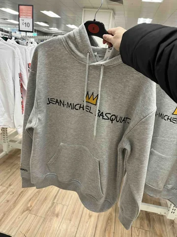 PRIMARK X BASQUIAT, for men, hoodie grey