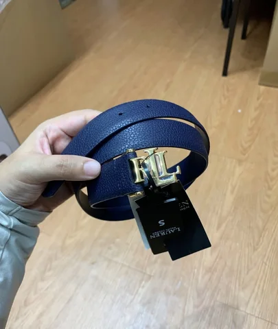 POLO RALPH LAUREN, for ladies, belt, leather navy