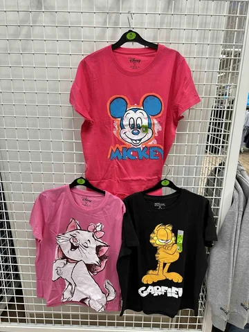 PRIMARK, for ladies, set of 3 short sleeves t shirt, multicolour