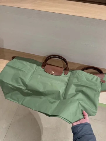 LONGCHAMP, le pliage original, extra large travel top handle bag, no long strap, fungi green
