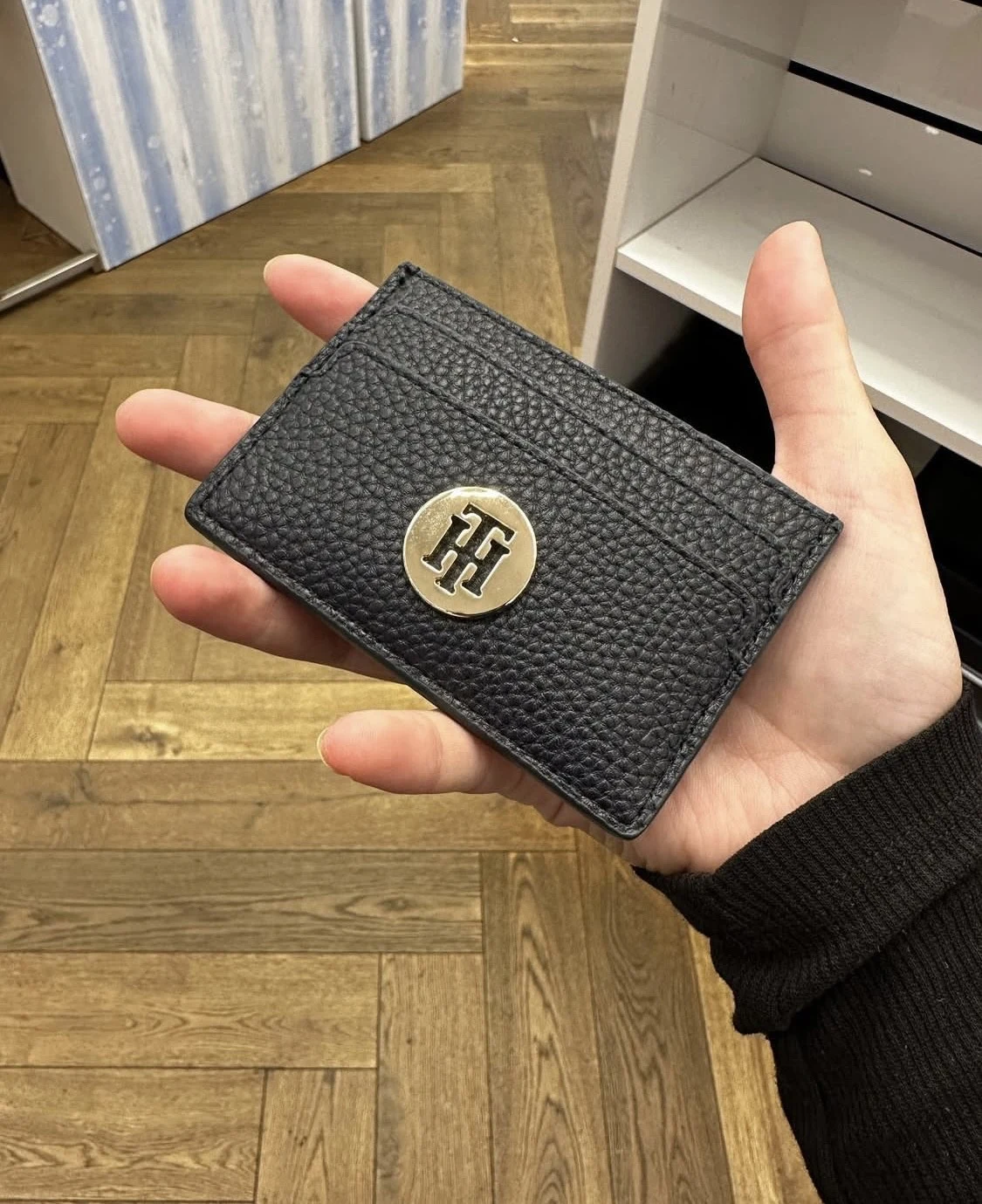 TOMMY HILFIGER, small card holder, desert sky blue