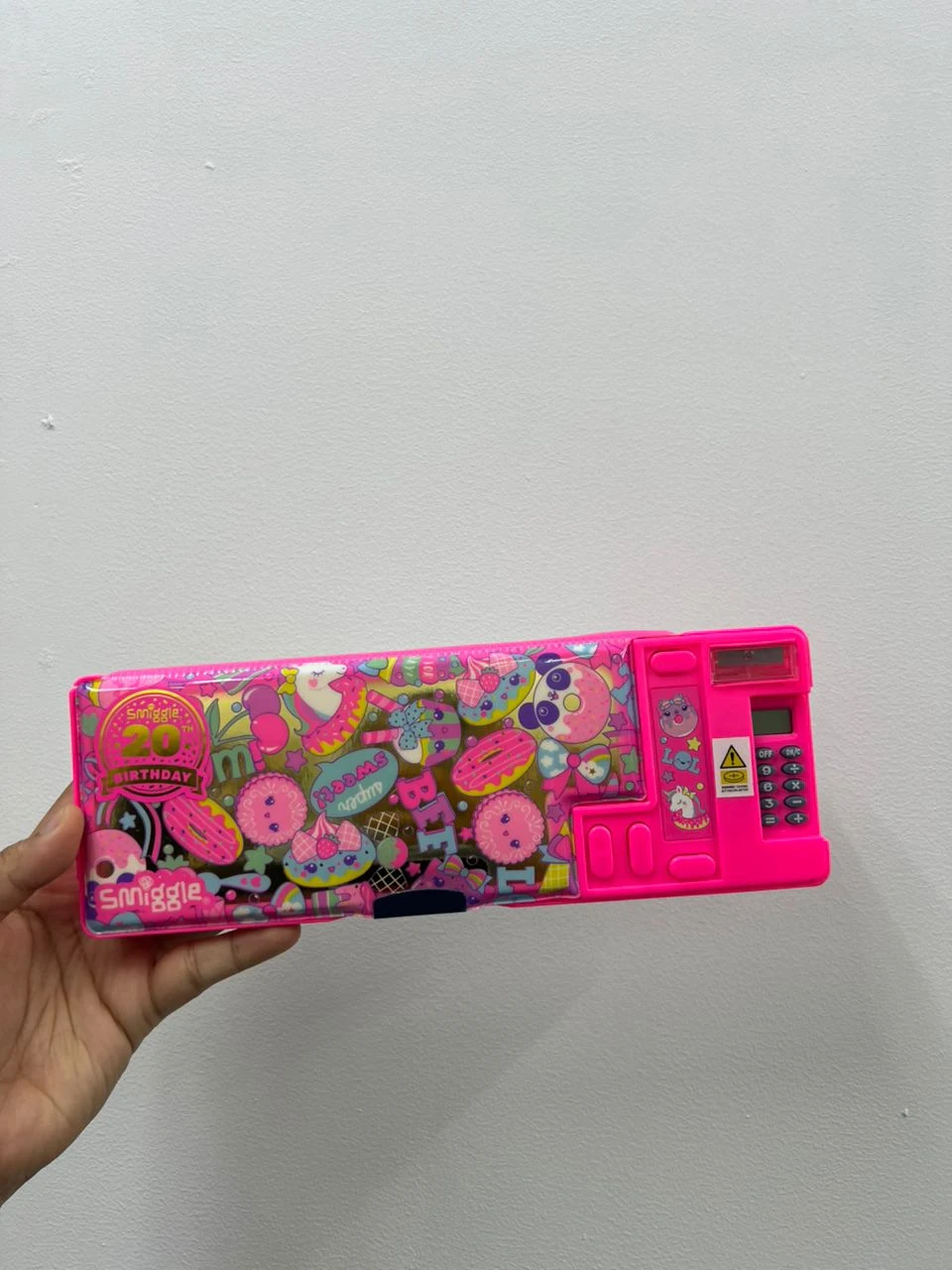 SMIGGLE, for kids, Multifunction Pencil Box, pink