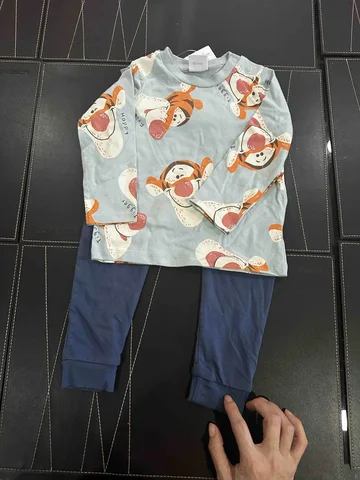 F and F by TESCO X DISNEY, for kids baby, set of top and legging, blue 12-18 month