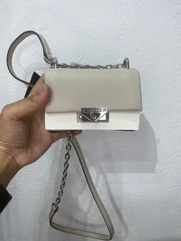 MICHAEL KORS, for ladies, mini flap crossbody bag, sand grey