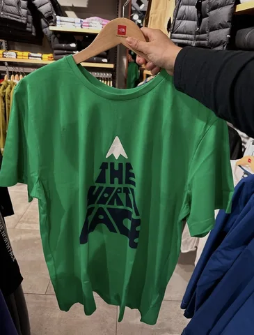 THE NORTH FACE, for men, round neck t shirt, green