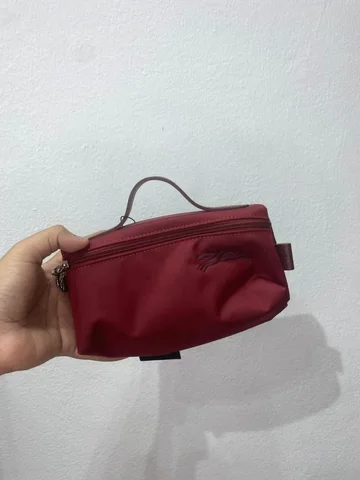 LONGCHAMP, le pliage club, top handle pouch, burgandy