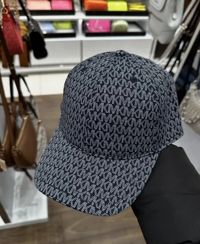 MICHAEL KORS, for ladies, cap, signature print, black