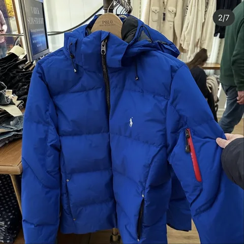POLO RALPH LAUREN, for men, down winter jacket, blue