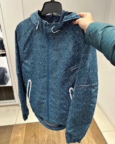 MICHAEL KORS, for men, autumn jacket, signature print, blue