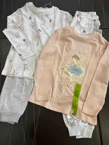 PRIMARK, for kids girls, set of 2 pyjamas, ballerina dancing 4-5 yrs